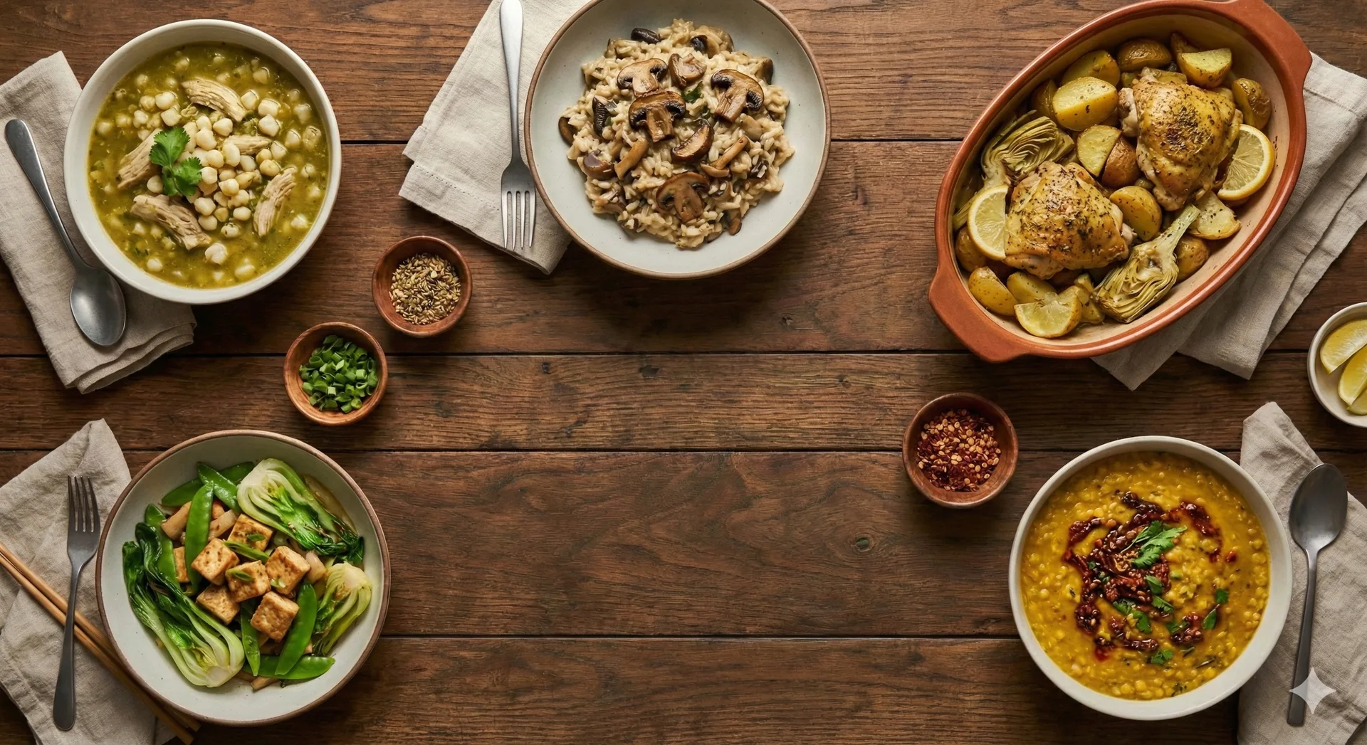 Mediterranean, Indian, and Mexican dishes with per-serving nutrition analysis for kidney disease, diabetes, and heart disease