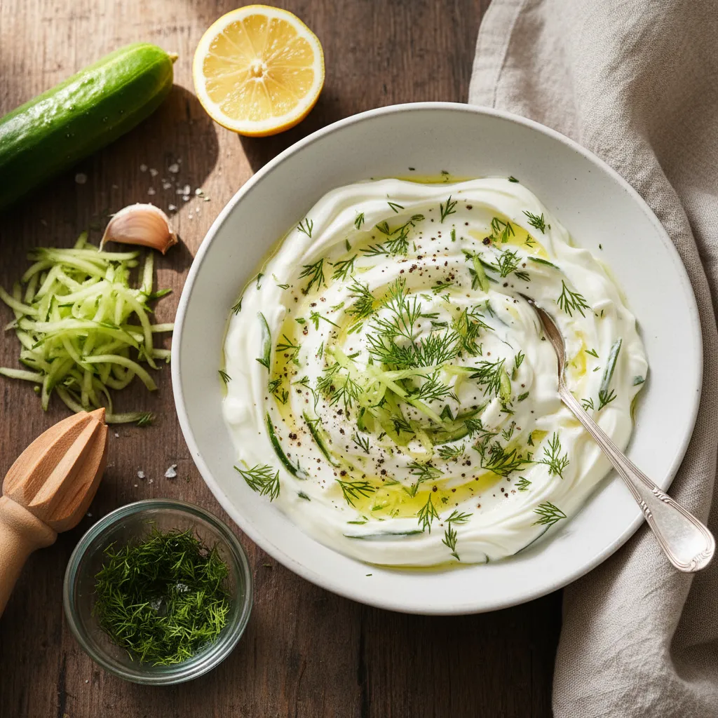 Greek Yogurt with Cucumber and Dill