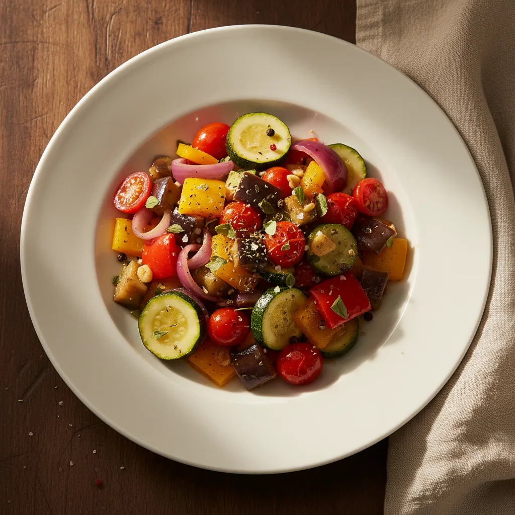 Mediterranean Vegetable Stir-Fry — 0.6g saturated fat per serving