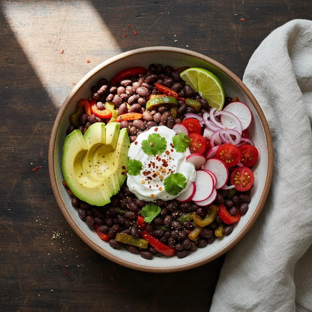 Mexican Black Bean Breakfast Bowl — 109mg sodium per serving