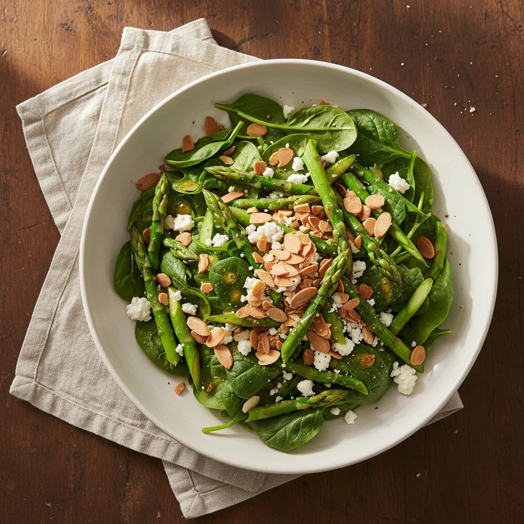 Spinach and Asparagus Salad