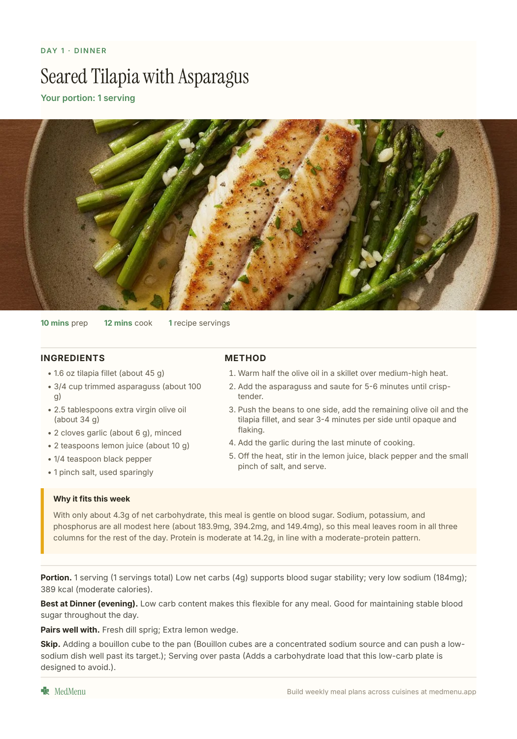 Sample meal plan page 15 of 20