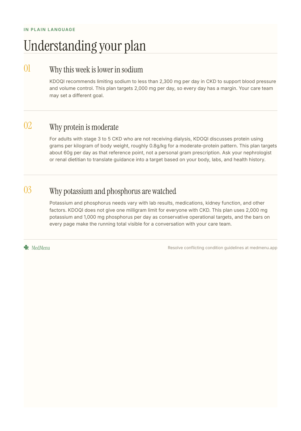 Sample meal plan page 19 of 20