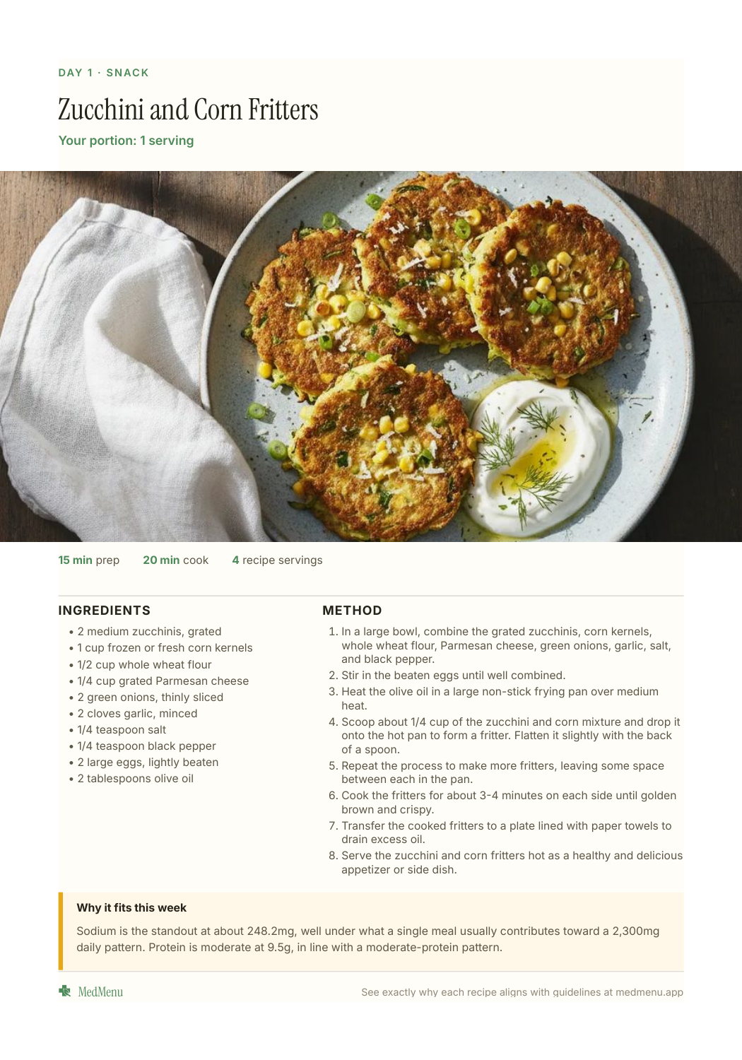 Sample meal plan page 16 of 20
